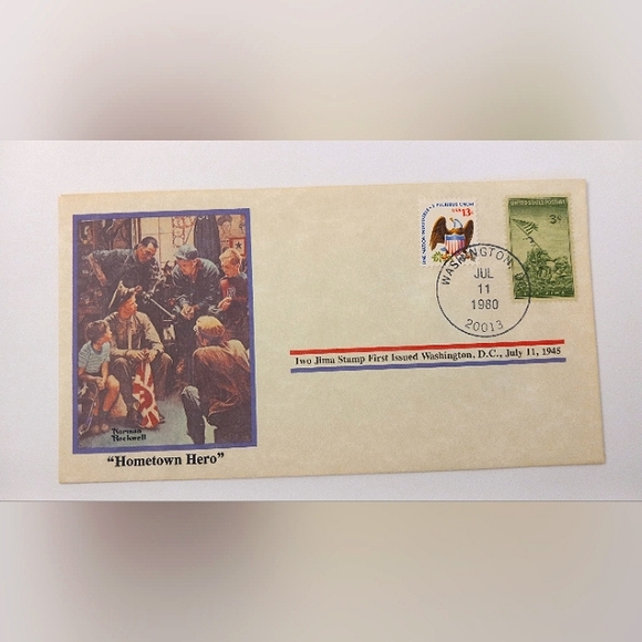 Norman Rockwell Collection Stamped Envelopes - Picture 3 of 5